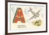 A is an Airplane-null-Framed Premium Giclee Print