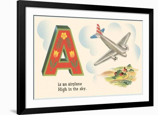 A is an Airplane-null-Framed Premium Giclee Print