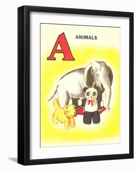 A Is for Animals-null-Framed Art Print