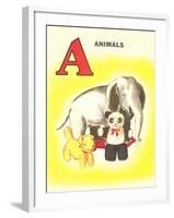 A Is for Animals-null-Framed Art Print