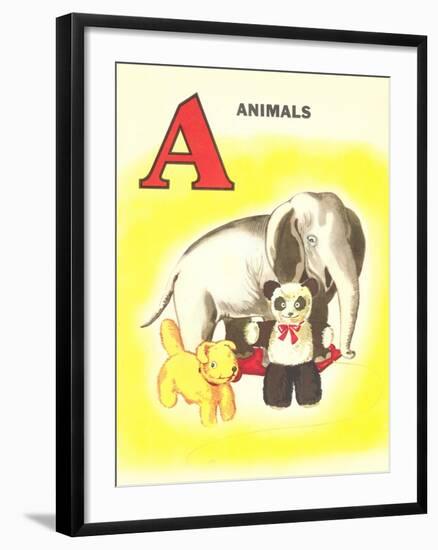 A Is for Animals-null-Framed Art Print