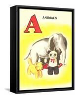 A Is for Animals-null-Framed Stretched Canvas