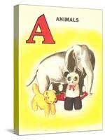 A Is for Animals-null-Stretched Canvas