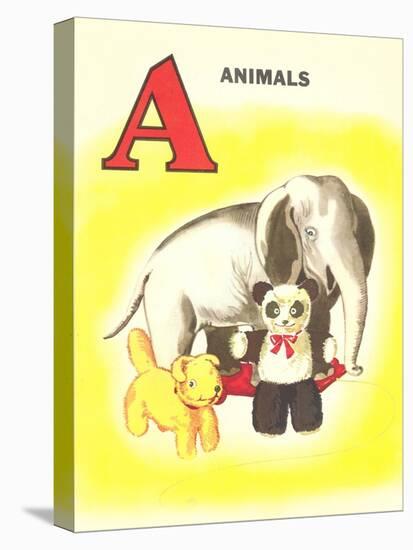 A Is for Animals-null-Stretched Canvas