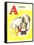A Is for Animals-null-Framed Stretched Canvas