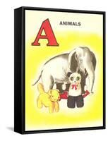 A Is for Animals-null-Framed Stretched Canvas