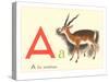 A is for Antelope-null-Stretched Canvas