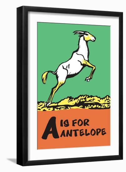 A is for Antelope-Charles Buckles Falls-Framed Art Print