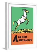 A is for Antelope-Charles Buckles Falls-Framed Art Print