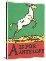 A is for Antelope-null-Stretched Canvas