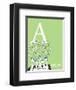 A is for Antlers (green)-Theodor (Dr. Seuss) Geisel-Framed Art Print