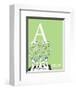 A is for Antlers (green)-Theodor (Dr. Seuss) Geisel-Framed Art Print