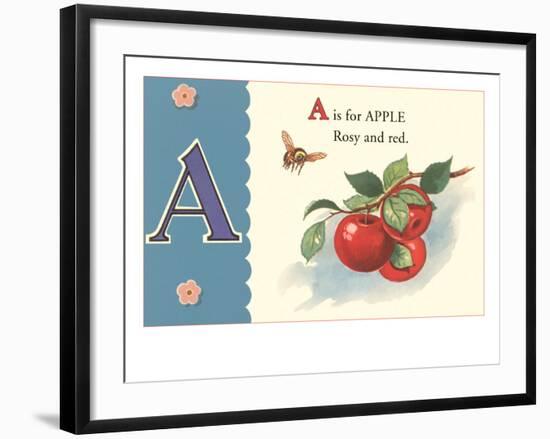 A is for Apple-null-Framed Art Print