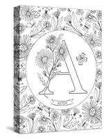 A is for Aster-Heather Rosas-Stretched Canvas