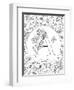 A is for Aster-Heather Rosas-Framed Art Print