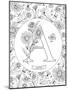 A is for Aster-Heather Rosas-Mounted Art Print