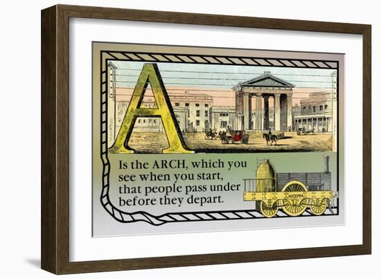 A is the Arch-null-Framed Art Print