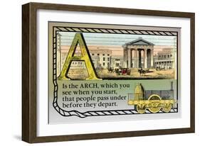 A is the Arch-null-Framed Art Print