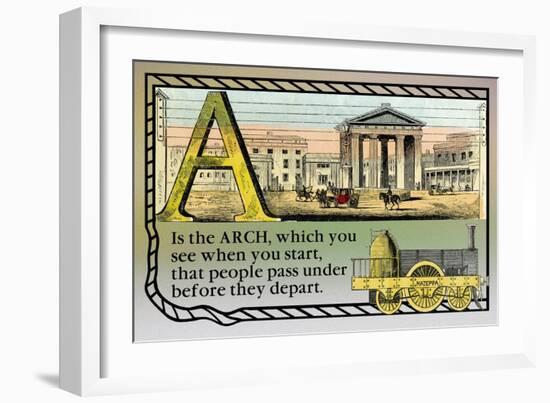 A is the Arch-null-Framed Art Print