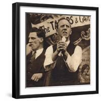 A. J. Cook led the Miners and the miners led the strike, c1926, (1938)-null-Framed Photographic Print