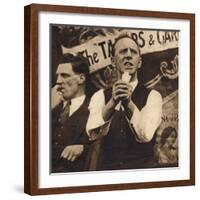 A. J. Cook led the Miners and the miners led the strike, c1926, (1938)-null-Framed Photographic Print