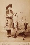 Annie Oakley Cabinet Photo-A.J. Wood-Framed Stretched Canvas