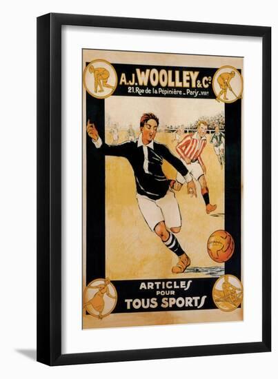 A.J. Woolley and Co. Sports Articles-null-Framed Art Print