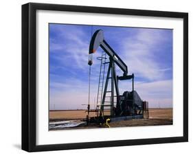 A Jack Pump Used for Oil Extraction-David Parker-Framed Photographic Print