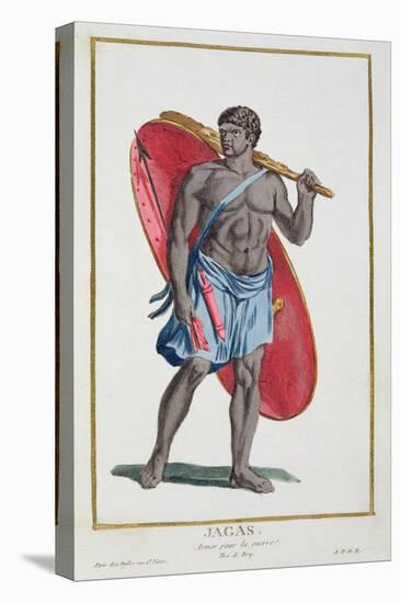 A Jagas Warrior, 1780-Pierre Duflos-Stretched Canvas