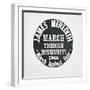 A James Meredith Button from the 'March Against Fear' through Mississippi in 1966-null-Framed Giclee Print