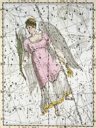The Constellation Virgo from A Celestial Atlas