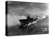 A Japanese Cruiser (Katori Class) Sinking off the Coast of French Indo-China after Attack by Sb2c's-null-Stretched Canvas