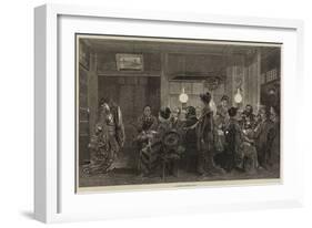 A Japanese Dinner Party-Felix Regamey-Framed Giclee Print