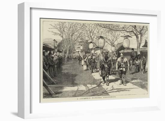 A Japanese Funeral Procession-null-Framed Giclee Print