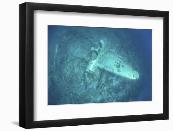 A Japanese Jake Seaplane on the Seafloor of Palau's Lagoon-Stocktrek Images-Framed Photographic Print