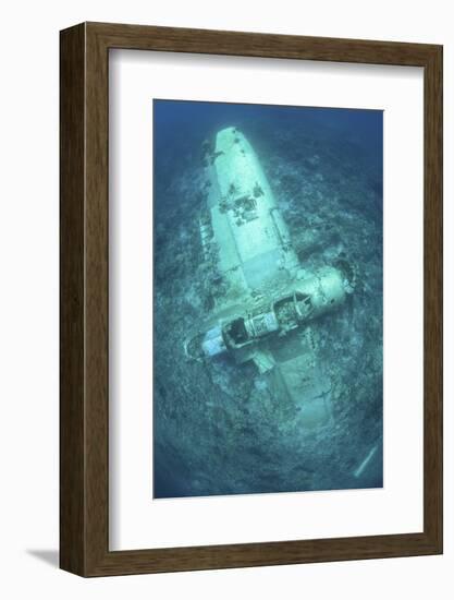 A Japanese Jake Seaplane on the Seafloor of Palau's Lagoon-Stocktrek Images-Framed Photographic Print