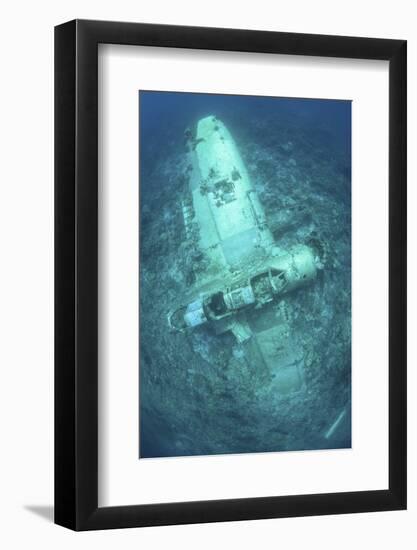 A Japanese Jake Seaplane on the Seafloor of Palau's Lagoon-Stocktrek Images-Framed Photographic Print