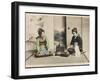 A Japanese Lady and Her Maidservant-null-Framed Photographic Print