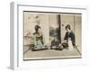 A Japanese Lady and Her Maidservant-null-Framed Photographic Print
