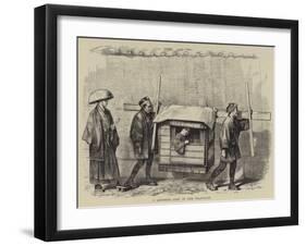 A Japanese Lady in Her Palanquin-null-Framed Giclee Print