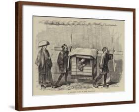 A Japanese Lady in Her Palanquin-null-Framed Giclee Print