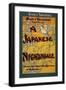 A Japanese Nightingale Theatrical Play Poster-Lantern Press-Framed Art Print