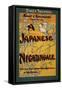 A Japanese Nightingale Theatrical Play Poster-Lantern Press-Framed Stretched Canvas