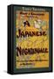 A Japanese Nightingale Theatrical Play Poster-Lantern Press-Framed Stretched Canvas