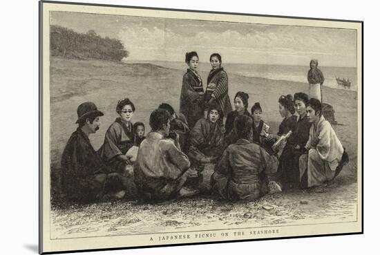 A Japanese Picnic on the Seashore-null-Mounted Giclee Print