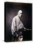 A Japanese Samurai, C.1864-1866-Felice Beato-Stretched Canvas
