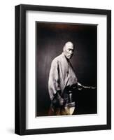 A Japanese Samurai, C.1864-1866-Felice Beato-Framed Giclee Print