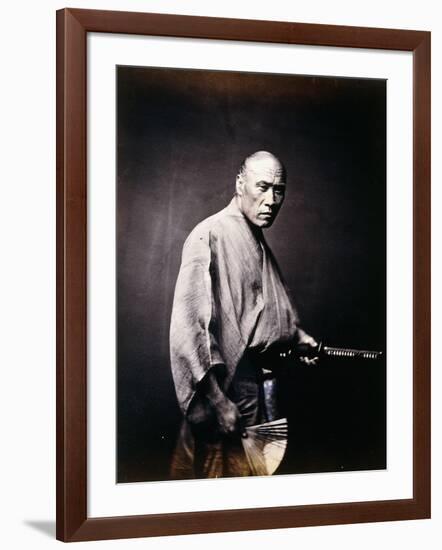 A Japanese Samurai, C.1864-1866-Felice Beato-Framed Giclee Print