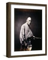 A Japanese Samurai, C.1864-1866-Felice Beato-Framed Giclee Print