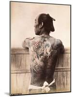 A Japanese Tattooed Man, C.1880-null-Mounted Photographic Print